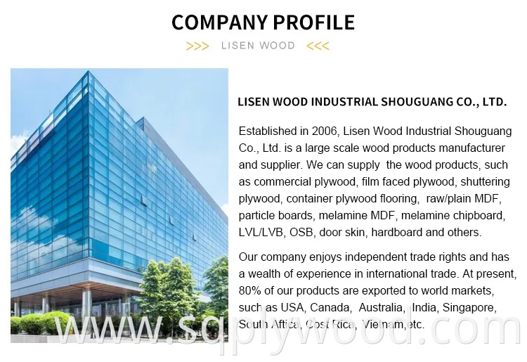 High Gloss 12mm 15mm 18mm White UV Melamine MDF Board for Furniture